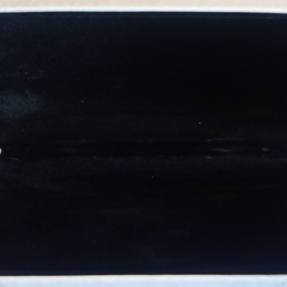 Authentic Nine West Eyeglasses Sunglasses Hard ClamShell White Black Felt Lining - Picture 5 of 6